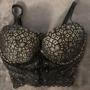 Victoria's Secret Longline Corset Bra 34DD